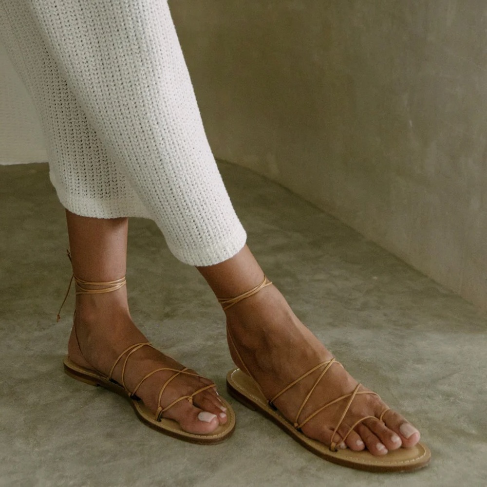 Amanu | Style 10 | The Serengeti | Leather Sandals | Nude | Size 7